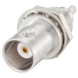 1 pcs - Rosenberger BNC Series, jack Panel Mount BNC Connector, 50Ω, Crimp Termination, Straight Body