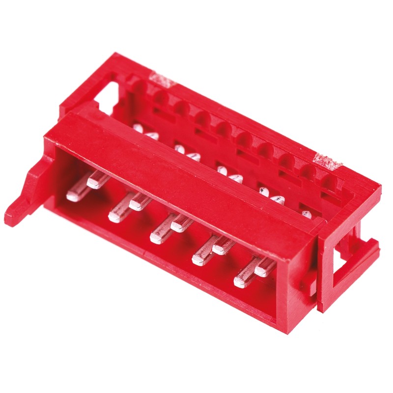 5 pcs - TE Connectivity 10-Way IDC Connector Plug for Cable Mount, 2-Row