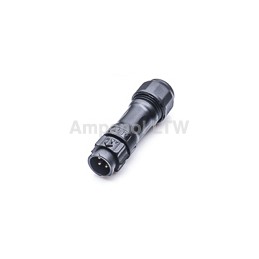 1 pcs - Amphenol Industrial Circular Connector, 4 Contacts, Cable Mount, Plug, Male, IP68, X-Lok Series