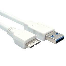 1 pcs - RS PRO USB 3.0 Cable, Male USB A to Male Micro USB B Cable, 800mm