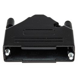 1 pcs - MH Connectors MHDTZK-BK Series Zinc D Sub Backshell, 25 Way, Strain Relief