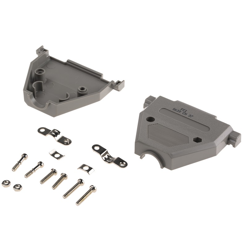 1 pcs - Amphenol ICC 8630CH Series Thermoplastic D Sub Backshell, 37 Way