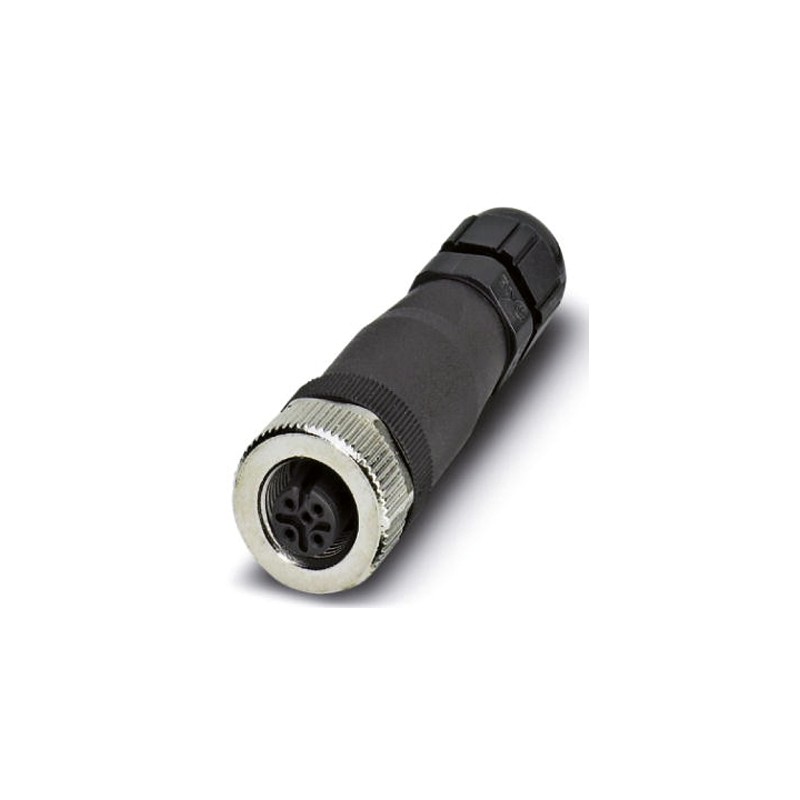 1 pcs - Phoenix Contact Circular Connector, 5 Contacts, Cable Mount, M12 Connector, Socket, Male to Female, IP67, SACC Series