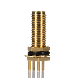 1 pcs - RS PRO, jack Panel Mount SMA Connector, 50Ω, Solder Termination, Straight Body