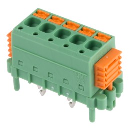 1 pcs - Phoenix Contact SDC 2.5/ 5-PV-5.0-ZB Series PCB Terminal Block, 5-Contact, 5mm Pitch, Through Hole Mount, 1-Row, Screw