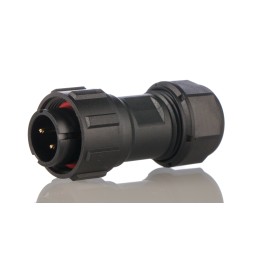 1 pcs - RS PRO Circular Connector, 2 Contacts, Cable Mount, Plug, Male, IP68