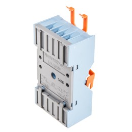 1 pcs - Releco MRC 8 Pin 300V ac DIN Rail Relay Socket, for use with MRC Series 8-Pin Relay