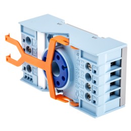 1 pcs - Releco MRC 8 Pin 300V ac DIN Rail Relay Socket, for use with MRC Series 8-Pin Relay
