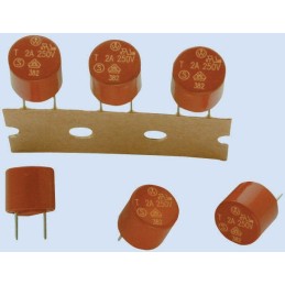 10 pcs - WickmannPC Board Non Resettable Fuse, Radial 1.6A, 250V ac