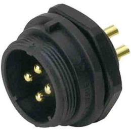 1 pcs - RS PRO Circular Connector, 4 Contacts, Panel Mount, Plug, Male, IP68