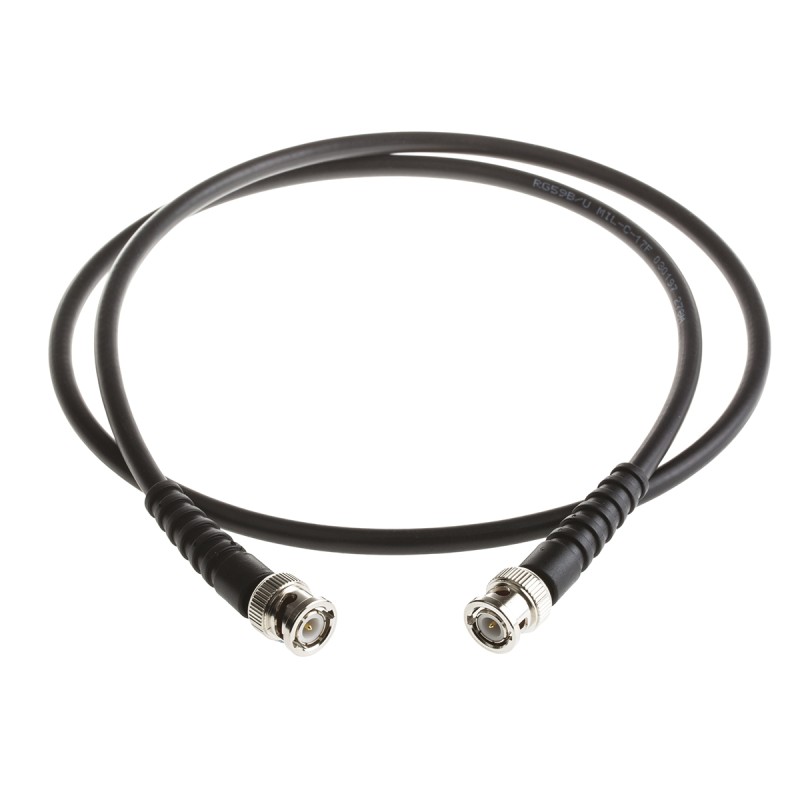 1 pcs - RS PRO Male BNC to Male BNC Coaxial Cable, 1m, RG59 Coaxial, Terminated