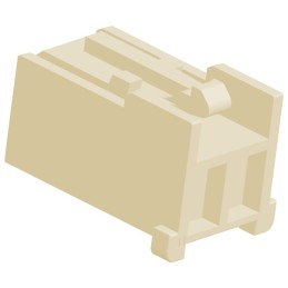 10 pcs - TE Connectivity, Grace Inertia Male Connector Housing, 2.5mm Pitch, 2 Way, 1 Row