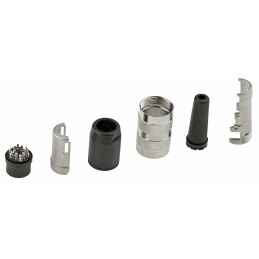 1 pcs - Amphenol, signalmate C091 12 Pole M16 Din Socket, 3.0A, 150.0 V IP40, Screw On, Cable Mount