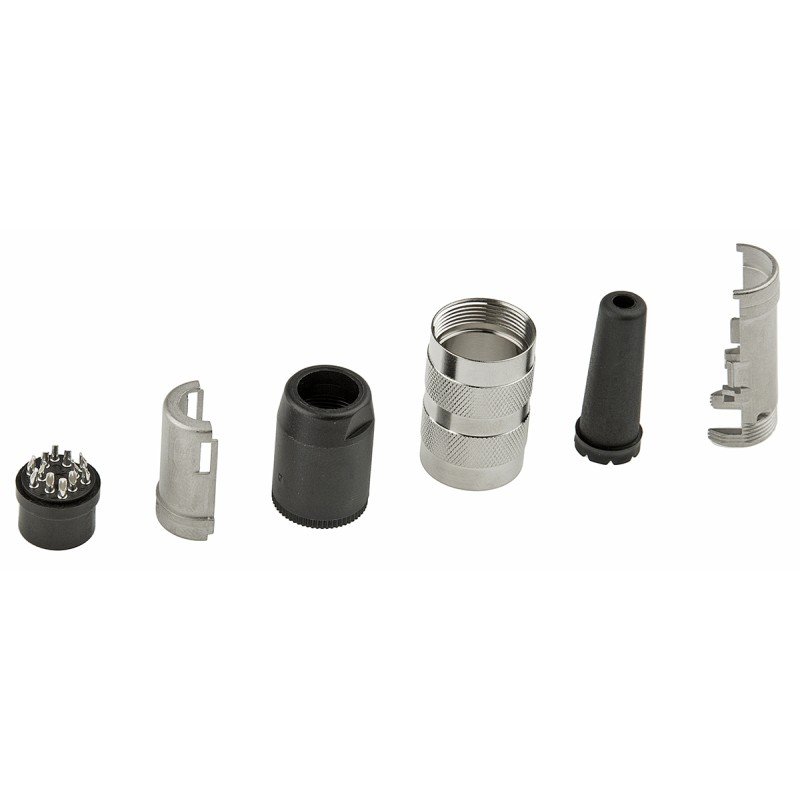 1 pcs - Amphenol, signalmate C091 12 Pole M16 Din Socket, 3.0A, 150.0 V IP40, Screw On, Cable Mount