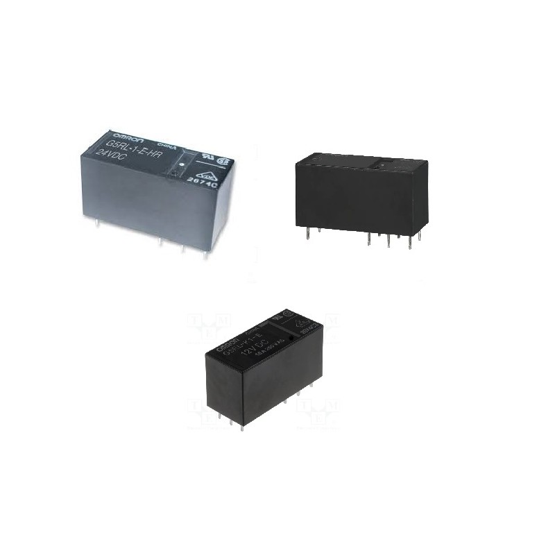 1 pcs - Omron PCB Mount Relay, 12V dc Coil, SPST