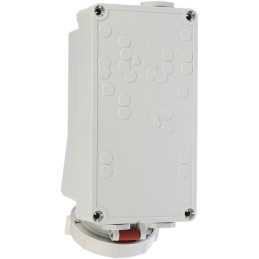 1 pcs - MENNEKES Switchable IP67 Industrial Interlock Socket 3PN+E, Earthing Position 6h, 32A, 400 V
