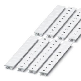 10 pcs - Phoenix Contact, ZB8.QR : 1 -10 Marker Strip for use with Terminal Blocks