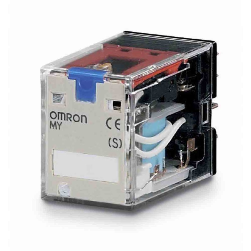 1 pcs - Omron Non-Latching Relay, 5A Switching Current, 4PDT