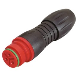 1 pcs - Binder Circular Connector, 3 Contacts, Cable Mount, Miniature Connector, Socket, Female, IP67, 720 Series