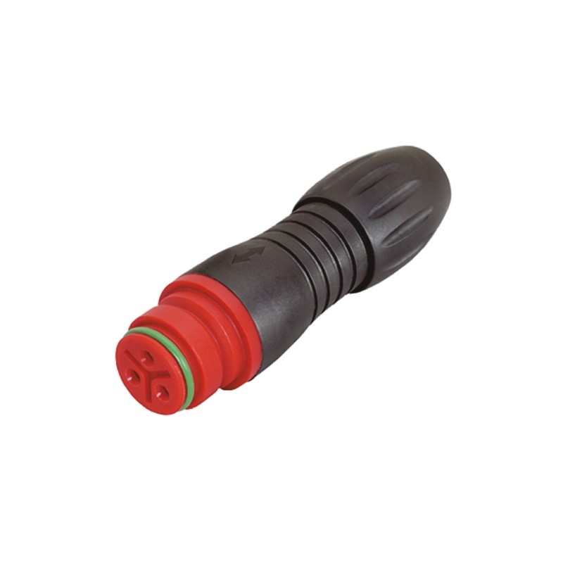 1 pcs - Binder Circular Connector, 3 Contacts, Cable Mount, Miniature Connector, Socket, Female, IP67, 720 Series