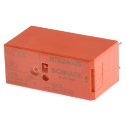 1 pcs - TE Connectivity PCB Mount Power Relay, 6V dc Coil, 8A Switching Current, DPDT