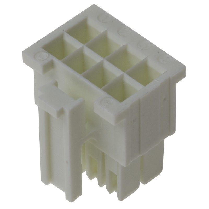 1 pcs - Samtec, IPD1 Male Crimp Connector Housing, 2.54mm Pitch, 8 Way, 2 Row