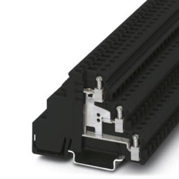 1 pcs - Phoenix Contact DIKD 1.5-PV BK Series Black DIN Rail Terminal Block, Triple-Level, Screw Termination