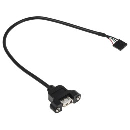 1 pcs - StarTech.com USB 2.0 Cable, Female 5 Pin Socket to Female USB A Cable, 300mm