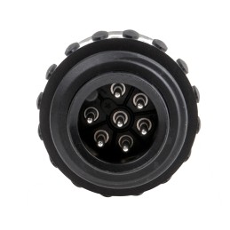 1 pcs - Amphenol Industrial Circular Connector, 6 + PE Contacts, Cable Mount, Plug, IP65, IP67, Ecomate Series