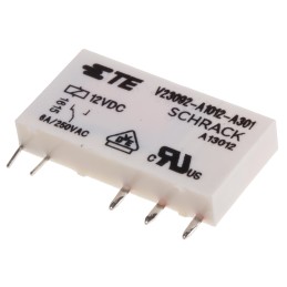 1 pcs - Wieland DIN Rail Power Relay, 12V dc Coil, 6A Switching Current, SPDT