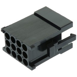 10 pcs - ITT Cannon, Trident Male Connector Housing, 5.08mm Pitch, 12 Way, 3 Row