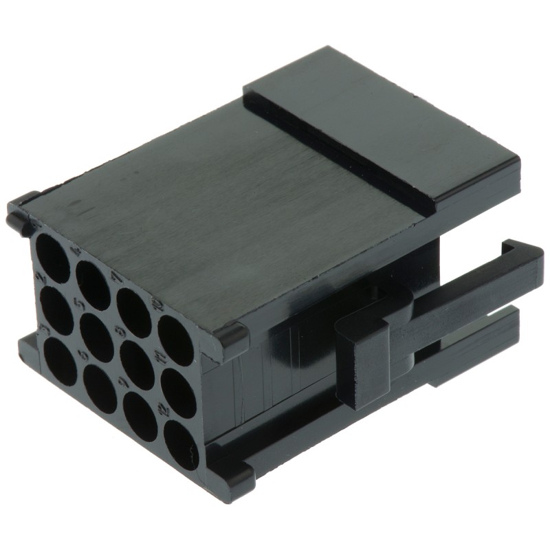 10 pcs - ITT Cannon, Trident Male Connector Housing, 5.08mm Pitch, 12 Way, 3 Row