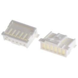 10 pcs - Molex, MicroClasp Female Connector Housing, 2mm Pitch, 6 Way, 1 Row