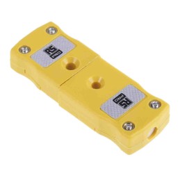 1 pcs - RS PRO In-Line Thermocouple Connector for Use with Type K Thermocouple, Miniature Size, BS Standard