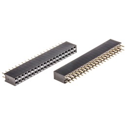 100 pcs - ASSMANN WSW Straight Through Hole Mount PCB Socket, 40-Contact, 2-Row, 2.54mm Pitch, Solder Termination