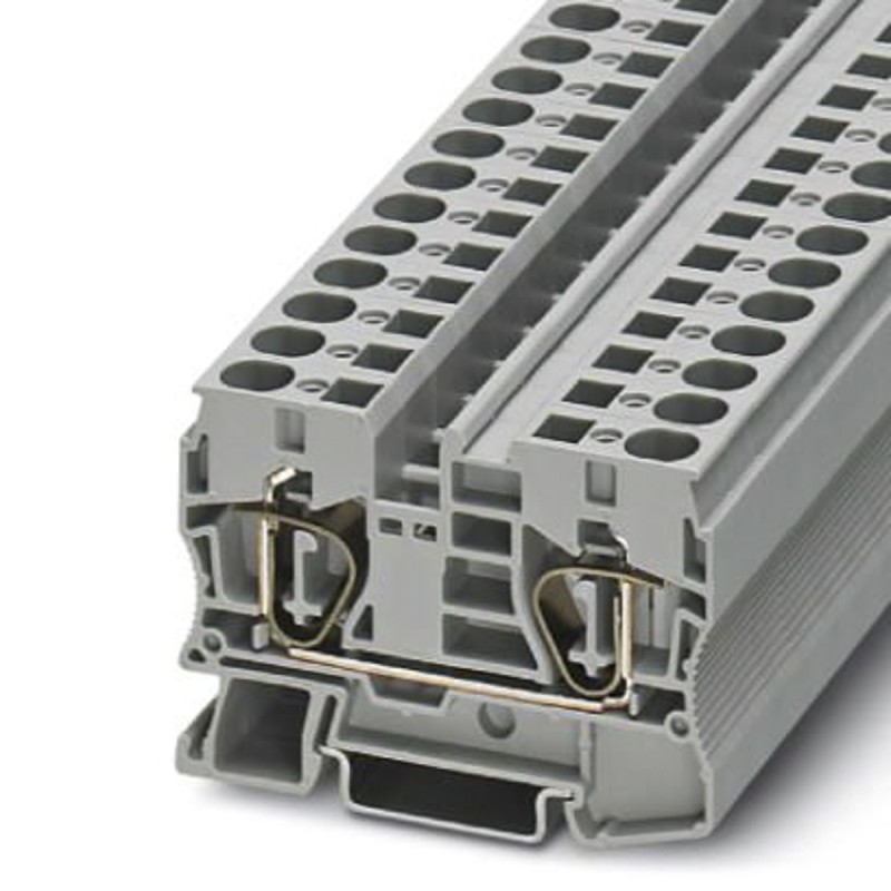 1 pcs - Phoenix Contact ST 10 Series Grey Feed Through Terminal Block, 1.5 - 16mm², Spring Clamp Termination