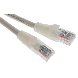 1 pcs - RS PRO Cat5e Male RJ45 to Male RJ45 Ethernet Cable, U/UTP, White PVC Sheath, 1m