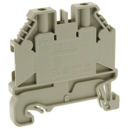 10 pcs - Wieland WT 2.5 Series Grey Feed Through Terminal Block, 2.5mm², Single-Level, Screw Termination, ATEX