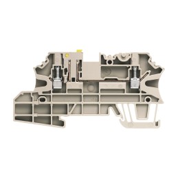 1 pcs - Weidmuller W Series Brown Disconnect Terminal Block, 2.5mm², Single-Level, Screw Termination