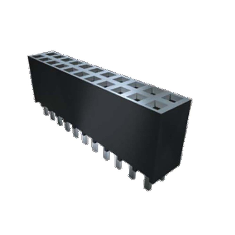 1 pcs - Samtec SSW Series Straight Through Hole Mount PCB Socket, 16-Contact, 1-Row, 2.54mm Pitch, Through Hole Termination