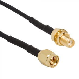 1 pcs - Amphenol RF Female SMA to Male SMA Coaxial Cable, RG174 Coaxial, Terminated