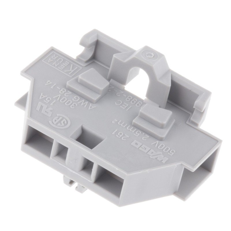 10 pcs - Wago 261 Series Grey Modular Terminal Block, 2.5mm², Single-Level, Cage Clamp Termination