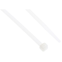 1 Bag of 100 - RS PRO Cable Tie, 368mm x 4.8 mm, Natural Nylon, Pk-100