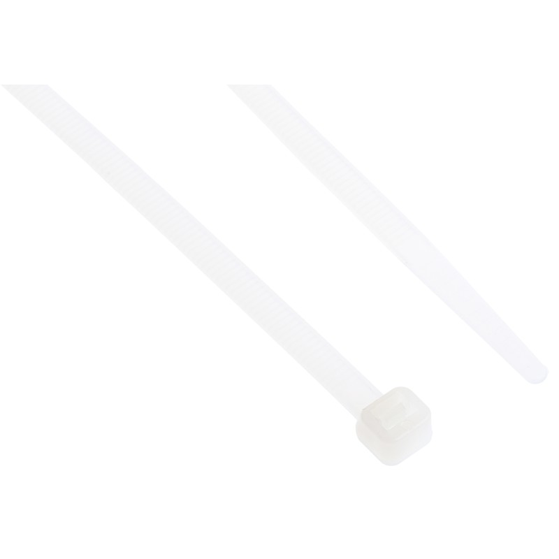 1 Bag of 100 - RS PRO Cable Tie, 368mm x 4.8 mm, Natural Nylon, Pk-100