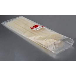 1 Bag of 100 - RS PRO Cable Tie, 368mm x 4.8 mm, Natural Nylon, Pk-100