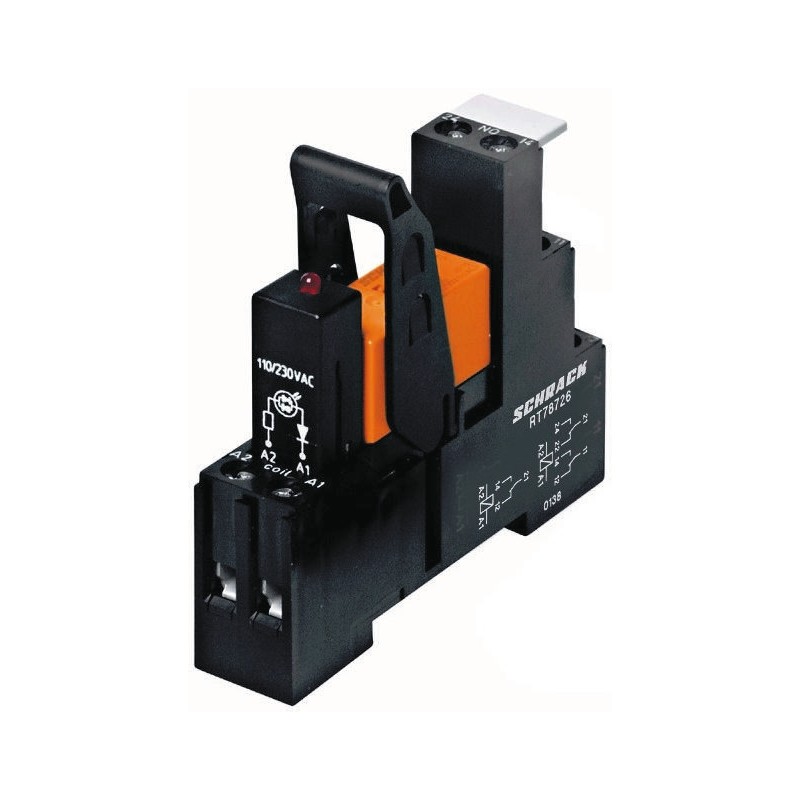 1 pcs - TE Connectivity RT Series Interface Relay, DIN Rail Mount, 24V ac Coil, SPDT, 1-Pole