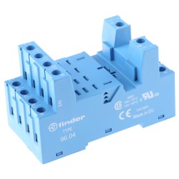 1 pcs - Finder 96 14 Pin 250V ac DIN Rail Relay Socket, for use with 56.34