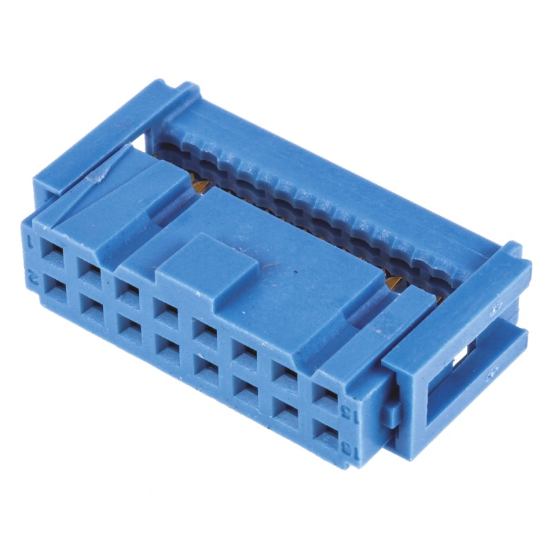 1 pcs - TE Connectivity 16-Way IDC Connector Socket for Cable Mount, 2-Row