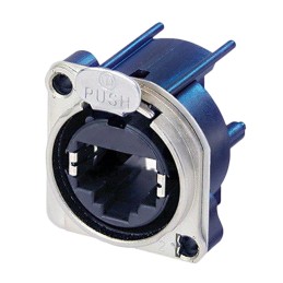 1 pcs - Neutrik etherCON Series Female RJ45 Connector, PCB Mount, Cat6