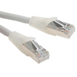 1 pcs - RS PRO Cat6a Male RJ45 to Male RJ45 Ethernet Cable, S/FTP, Grey LSZH Sheath, 1m